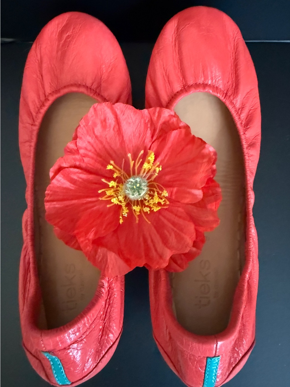 Tieks size 9 - Poppy